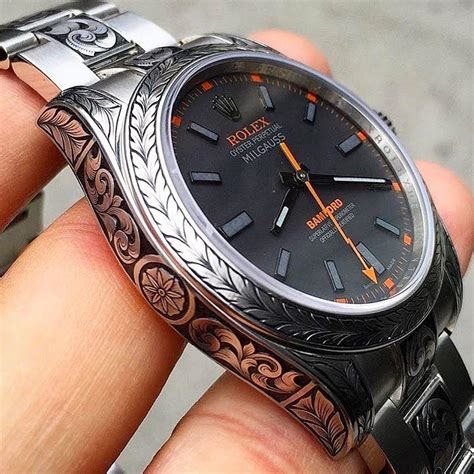 engraved rolex watches